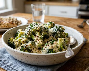 Creamy Garlic Parmesan Broccoli for a Quick Side